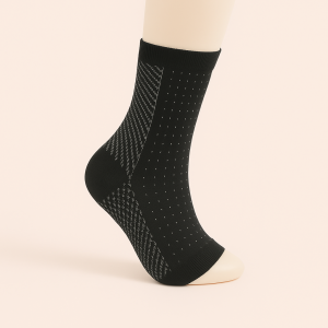 Kompressionsstrømper til Løb - Sort, Hvid - Forbedrer Blodcirkulation