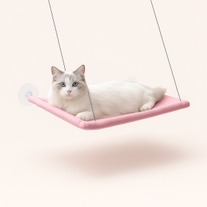 Design Kattehængekøje i Moderne Stil - Lyserød, Blå, Beige, Sort