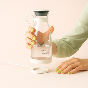 Juicer: Bærbar, Genopladelig og Trådløs - Hvid, Gul, Lyserød, Blå, Sort