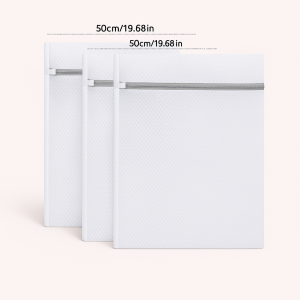 Vaskepose i Mesh, Hvid/Grå - Til Sko & Tøj - Medium og Large Størrelser