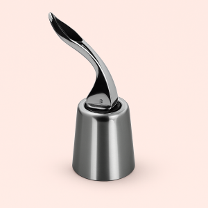 Vinprop i Moderne Sølv og Sort - Automatisk Funktion for Præcis Hældning og Spildkontrol