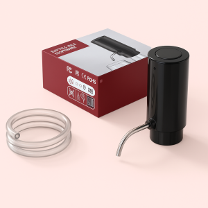 Skænkeprop i Sort og Sølv - Forbedret Vinoplevelse med Moderne Design