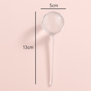 Vandingsspyd i Transparent Glas - Automatisk Selvvanding til Indendørs og Udendørs Planter [13 cm]