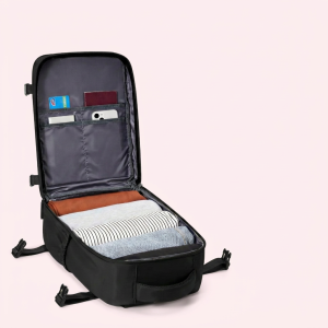 Rygsæk: Rummelig og Holdbar til Rejser - Sort, Grøn, Grå - Udendørs & Friluftsliv product image