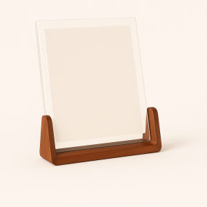 Design Træbilledramme i Modern Stil - Til Fotos & Dokumenter, Mørkebrun & Beige