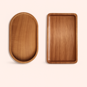 Massivt Træbakke i Massiv Konstruktion - Moderne Design for Lille og Stor Størrelse