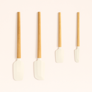 Silikonespatler i Moderne Design - Beige, Mat Finish - 32 cm, 31.5 cm, 23 cm