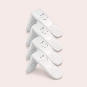 Skuffesikring til Børn - Effektiv Lås - Diskret Design - Hvid, Sort - ABS Plast