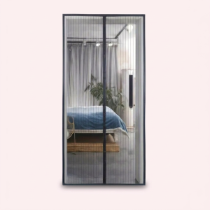 Magnetisk myggenet til dør hvid – Holder insekter ude og sikrer nem luftgennemstrømning - Hus & Have product image