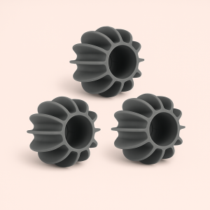 Vaskebold i Silikone 3 stk - Effektiv Tøjvask i Lysegrå og Hvid