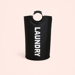 Vasketøjspose Sort og Hvid - Letvægts Stof til Hjem & Vaskerum