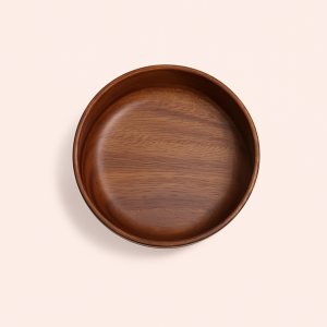 Træskål i Valnøddetræ - Naturlig Elegance til Servering og Dekoration