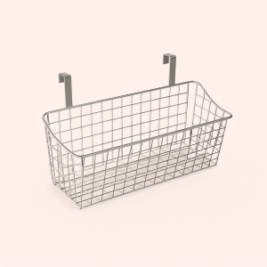 Ophængskurv i Metal - Sølv, Medium Størrelse for Elegant og Praktisk Opbevaring