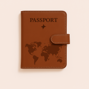 Pasholder til Pas - Brun, Grå, Lysegrå, Lyserød, Mørkegrøn