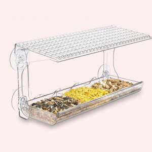 Fuglefoderhus til vindue – Elegant Akryl Design for Nært Fugleliv og Uforstyrret Indblik - Fuglehuse & Haveindretning product image