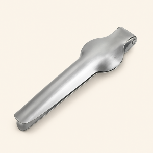 Nøddeknækker i Rustfrit Stål - Sølv Finish, Ergonomisk og Holdbar - Kompakt Design