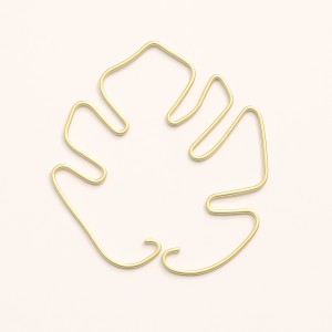 Planteholdere i Guld - Elegant Vægmontering i Skandinavisk Stil, Fremstillet af Messing