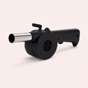 Design Kompakt Håndblæser i Sort - Bæredygtigt Plastik og Metal til Pejs