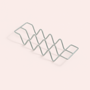 Tacoholder - Moderne Stilfuldt Design i Sølv med Holdbart Metal