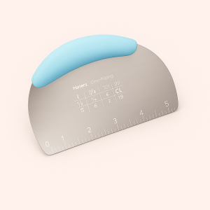 Dejskraber i rustfrit stål med ergonomisk farvet greb - blå, grøn, gul, rød, sort