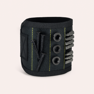 Værktøjsarmbånd Magnetisk Funktion - i Sort Justerbar Nylon