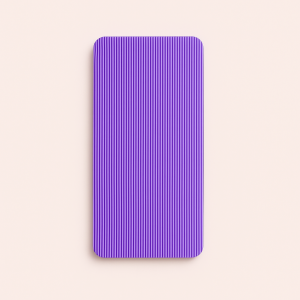 Skridsikker Yogamåtte i Lilla og Sort - Høj Kvalitet til Hjemmetræning og Balance