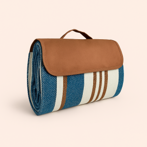 Design Stribet Picnictæppe – Blød, Transportabel Til Rejse & Outdoor Eventyr