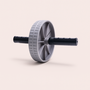 Mavehjul Gråt Design - Effektiv Core Træning, Elastik, Kompakt