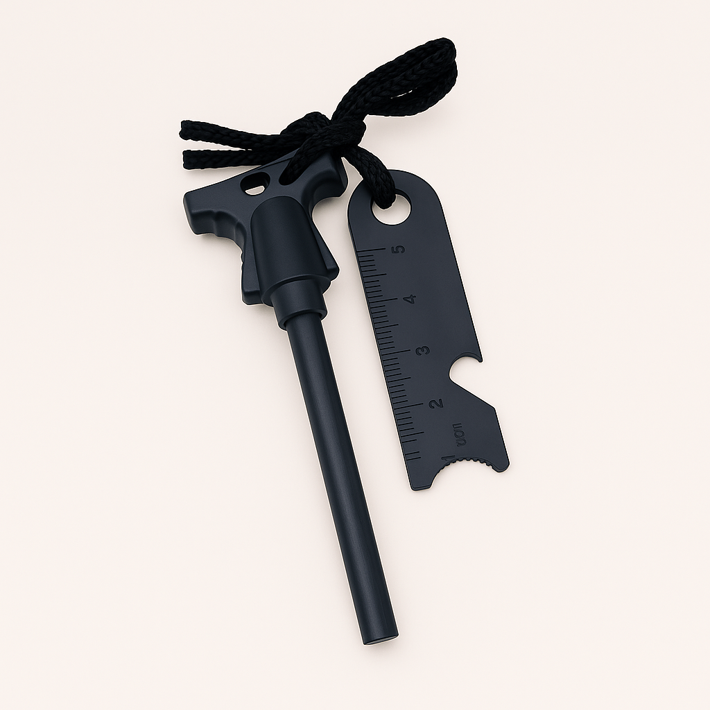 Designet Kompakt Overlevelsesværktøj i Sort fra Elm & Mälling