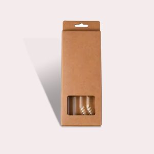 Sugerør i Klar Glas 4 stk - Genanvendelig, Miljøvenlig, Moderne Design, 20 cm