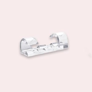 Kabelklemmer i Klar Plast - Minimalistisk Ledningsføring og Effektiv Organisering