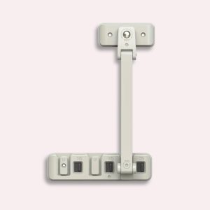 Vindueslås med 360° svingarm – Børnesikring & ventilationsstop