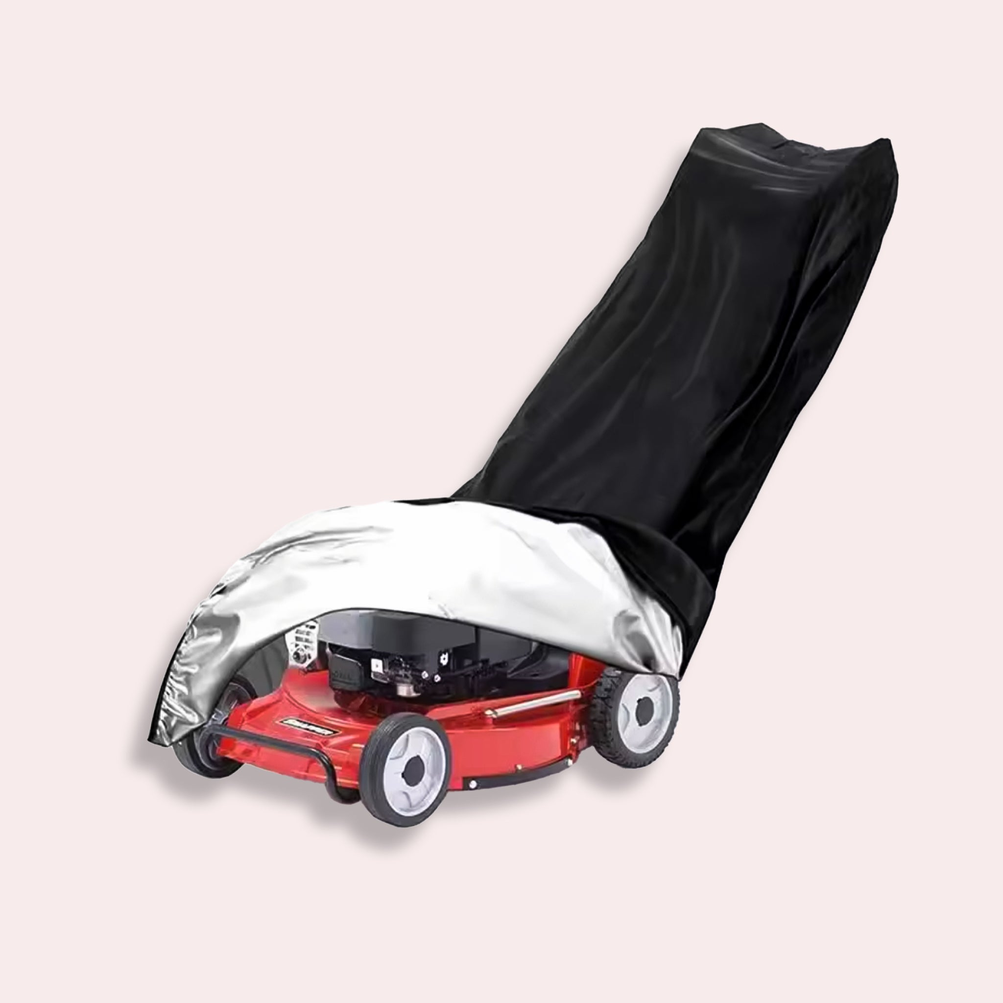 Plæneklipperbetræk i Sort og Sølv – Slidstærk, Vandafvisende og Vejrbestandig